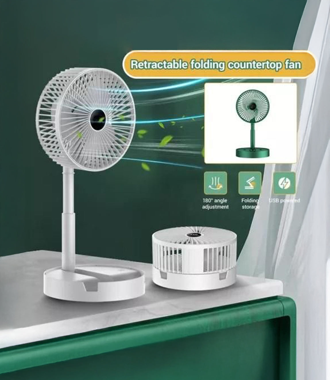 Powerful Rechargeable High Speed Table Desk Fan