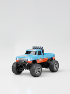 Mini RC Truck, 1:64 Scale, 2.4 GHz Remote Controlled Monster Truck with Lights, IOS/Android Connectivity, USB Type-C charging.