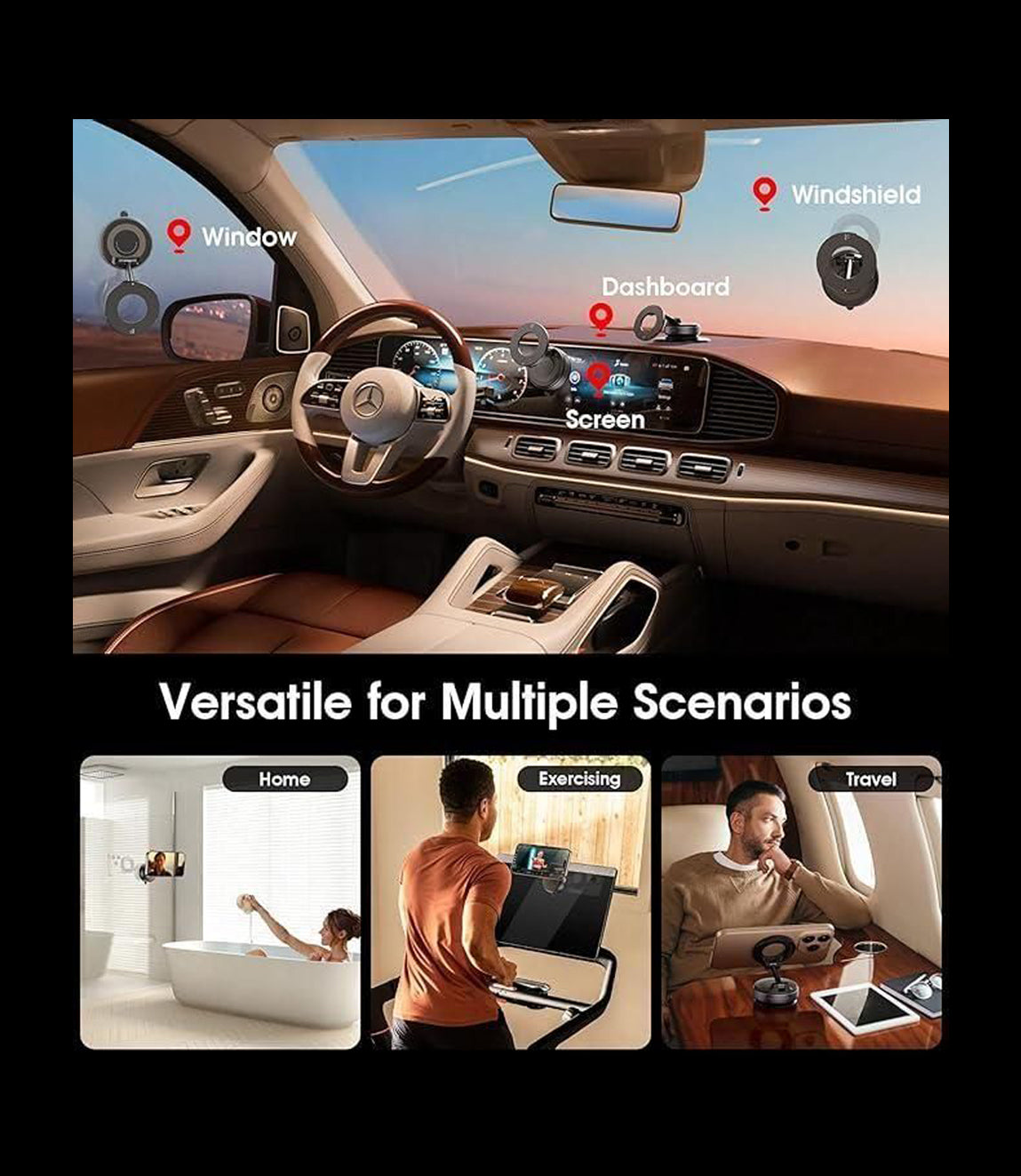 Vacuum Suction Magnetic Bracket